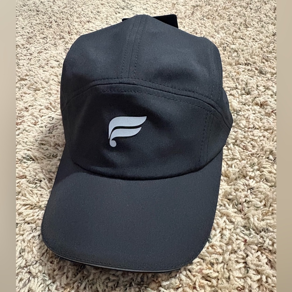 NWT Fabletics ‘The Fundamental’ Black Logo Unisex Athletic Hat Size OS
